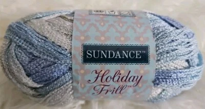 Hilo con volantes Sundance Holiday AZUL HIELO 100 g 32 yardas Foto 1 de 4