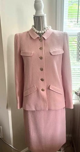 Autentica tuta classica rosa Chanel