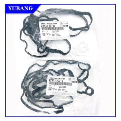 Junta de cubierta de válvula de motor izquierda+derecha para Kia Sedona Hyundai Santa Fe 22441 y 22453 Foto 1 de 4