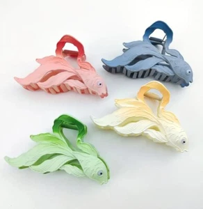 New Hair Claw Clip Accessory Large Fish Sea Life Moving Eyes 4 Colors YOU PICK - Picture 1 of 14