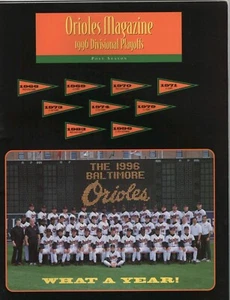 Revista Orioles 1996 Playoffs Divisionales Post Temporada Cal Ripken Jr Of - Imagen 1 de 6