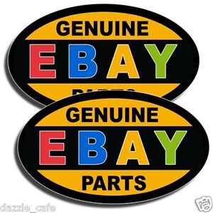 GENUINE EBAY PARTS  4 pack Mini Stickers Auto Part Car Repair Mechanic Decals 2"