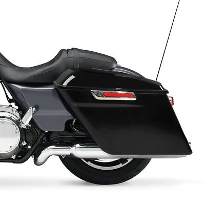 Bolsas de sillín duras extendidas extendidas de 5" aptas para Harley Touring Street Glide 93-13 Foto 1 de 4