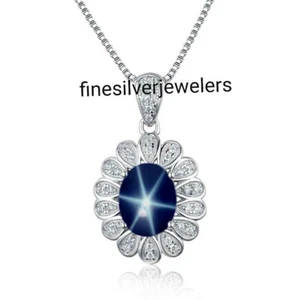 Genuine Blue Star Pendant in 925 Sterling Silver Lindy Star Necklace Infinity - Picture 1 of 3