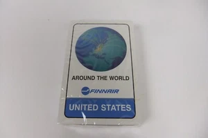 Tarjetas de juego Finnair Airlines Estados Unidos alrededor del mundo paquete sellado - Imagen 1 de 20