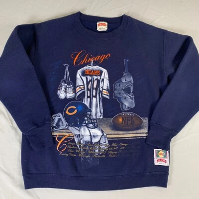 Vintage Chicago Bears Sweatshirt Nutmeg 90s Embroidered NFL Football Size Medium - Image 1 of 4