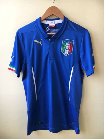 Italy FIGS 2014 World Cup Puma football shirt soccer jersey. Size S Cover