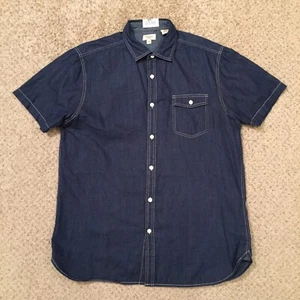 Haggar Hemd Herren Large Blau Kurzarm Knopfleiste - Bild 1 von 9