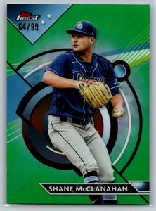 Shane McClanahan 2023 Topps Finest Green Refractor /99 #23 Tampa Bay Rays - Picture 1 of 2