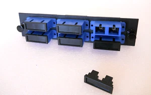 LGX Fiber Optic Adapter Panel Single Mode 6 Duplex SC Connectors 12 Ports SM/UPC - Picture 1 of 2