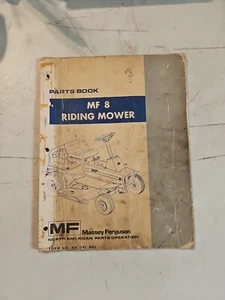 Vintage 1974 Massey Ferguson MF 8 Riding Mower Parts Book  - Picture 1 of 6