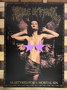 Dani / Cradle of Filth Martyred for a Mortal Sin UK 1997 poster 24"x36" - Picture 1 of 4
