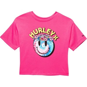 Hurley Big Girls Graphic T-Shirt - Short Sleeve XS - Picture 1 of 2