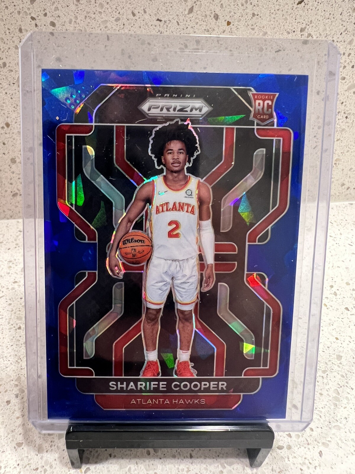 2021-22 Panini Prizm Blue Cracked Ice #280 Sharife Cooper RC Rookie /125 🔥