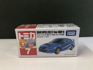 Tomica 7 Subaru Impreza WRX STI 4-Türer Gruppe R4 blau Maßstab 1:67 neu und versiegelt - Bild 1 von 8