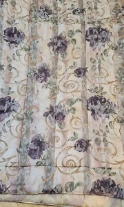 4pc Set Croscill Cassis Rose Chambord Full Comforter Shams Amethyst Purple Shams - Picture 1 of 6