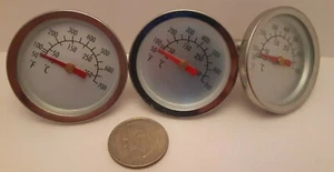 3-piece lot Grill TEMP Temperature Gauge 50-700 part Thermometer Fits 3/8"  - Picture 1 of 2
