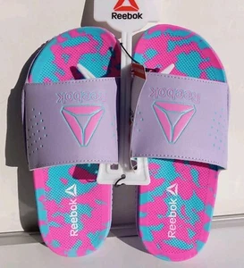 Reebok Girls Pervade Dual Density Comfort Slide Sandals- Size 2 - Picture 1 of 6