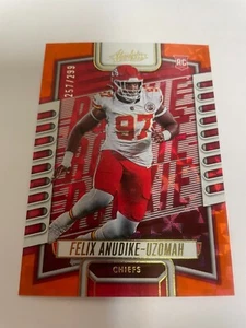 2023 Absolute Orange Felix Anudike-Uzomah RC 257/299 - Picture 1 of 1