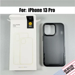 Funda para iPhone 13 Pro - Negra Esmerilada | Botones Laterales Acanalados - Imagen 1 de 13
