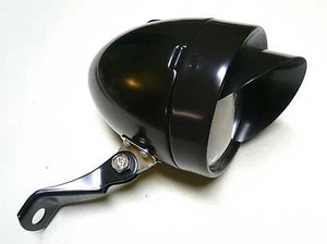 New Bicycle Bike Headlight Head Light Battery Powered Black - Picture 1 of 3