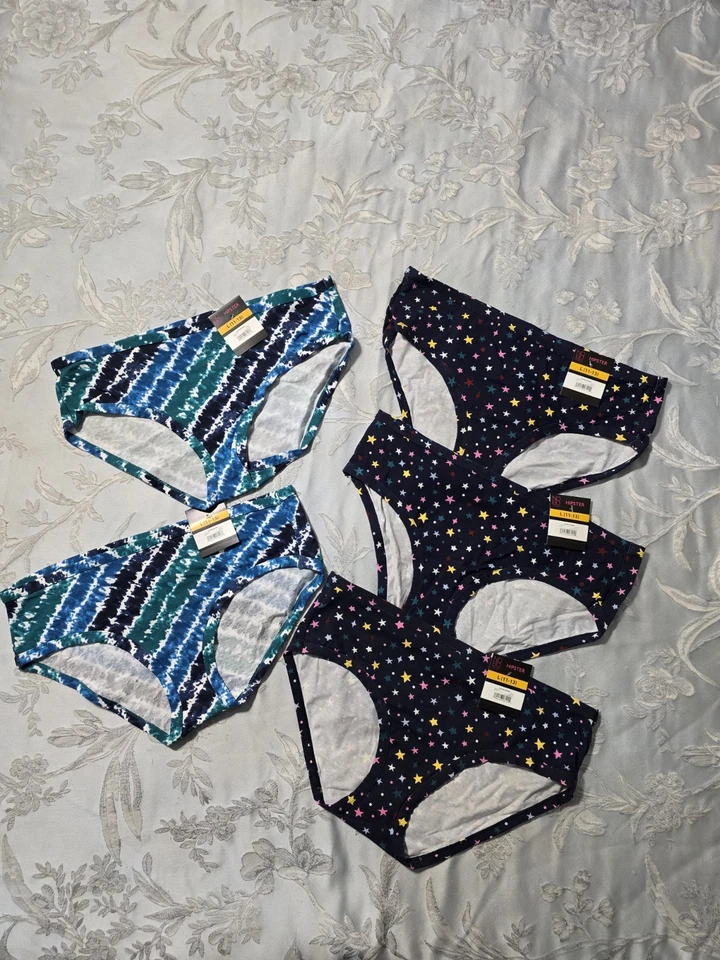 Комплект из пяти (5) без границ женщин хлопок хипстер трусики размер L - Изображение 1 из 4