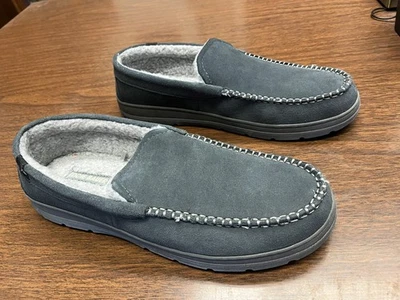 EDDIE BAUER NUEVO Zapatilla de Gamuza Espuma con Memoria Loudon Para Hombre Talla 13 XXL Carbón Foto 1 de 4