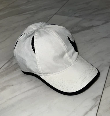Nike Women's Dri-Fit Featherlight Running Hat Strapback White Vented Adjustable - Image 1 of 4