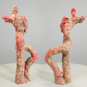 Escultura plástico arte cerámica estatua Orfeo signo Prof em A Loeschner-Gornau - Imagen 1 de 15