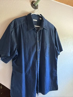 Halogen Men’s XL Short Sleeve Denim Shirt - Image 1 of 4