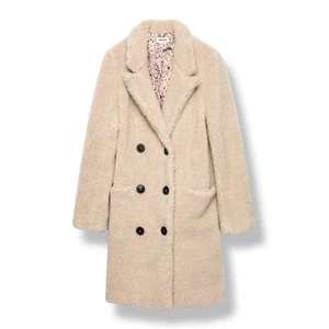 Abrigo para mujer ZADIG & VOLTAIRE Selena Gomez Teddy Mint crema talla XS - Imagen 1 de 16