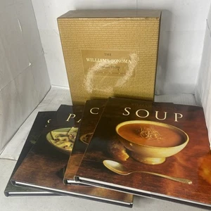 Set of 4 Williams-Sonoma Cookbooks Collection: Chicken Pasta Salad Soup Box - Picture 1 of 15