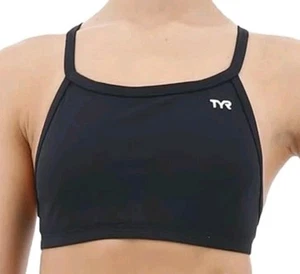 TYR Durafast D-Fit Bademode Oberteil Damen Größe Large (10-12) schwarz - Bild 1 von 4