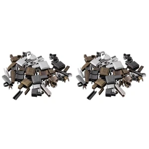 48 Set Accessori Cerniera Chiusura Metallo Scorrevole Fermo Riparazione Fissaggi - Foto 1 di 12