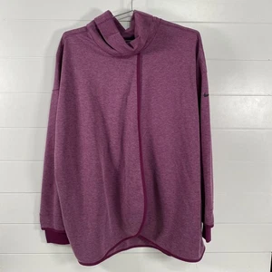 Felpa Nike Dri-FIT collo imbuto donna XXL viola maglione yoga CQ9286-610 - Foto 1 di 16