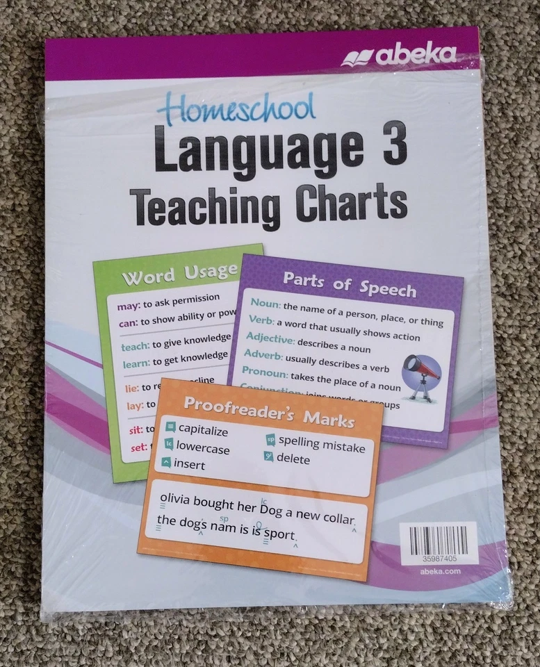 Abeka Language 3 Teaching Charts - Image 1 of 1