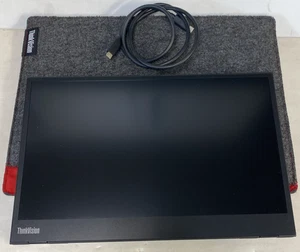 Lenovo ThinkVision M14 14" FHD 1920x1080 Portable Monitor D18140FX0 with Case - Picture 1 of 4