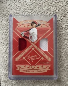 Shohei Ohtan 2019 Panini Leather & Lumber Baseball Game Worn Patch MLB 174/349 - Bild 1 von 2