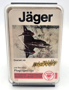 Quartettaltes Quartett "Jäger - Jagdflugzeuge" (1971) von ASS 3216 vollständig - Bild 1 von 4
