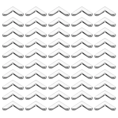 20mm Metal Book Corners,60pcs Photo Corners Book Corners Protector,Silver Tone Foto 1 de 4