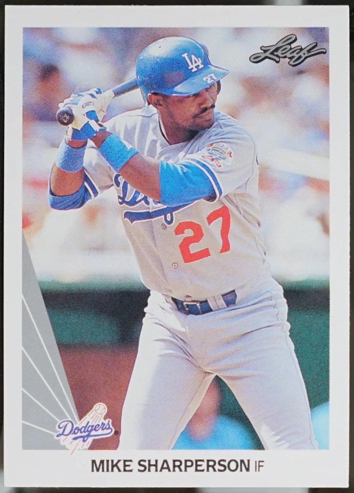 1990 Leaf Baseball Mike Sharperson #490 NM - Image 1 of 1