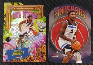 2025 Topps Finest Anthony Edwards Show Stoppers Refractor + Finishers TIMBERWOLVES - Bild 1 von 4