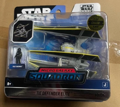 Star Wars Micro Galaxy Squadron Series Tie Defender Elite (CHASE) 1/5000 NOVO - Imagem 1 de 3