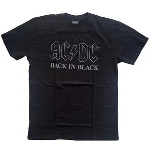 AC/DC Back In Black T-Shirt Official Licensed Band Tee Unisex Classic Rock - Picture 1 of 2