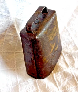 Antique Hand-Forged Cowbell 4.5" Tall Original Clacker LOUD - Picture 1 of 10