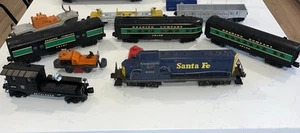 Lionel Lot Of 9 O-27 Santa Fe 8352 Diesel Locomotive #8352 29729 Lionel 50 MORE - Picture 1 of 16