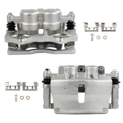 Par de pinças de freio dianteiras para 2009-2012 Chevrolet Colorado GMC CANYON com suporte - Imagem 1 de 4