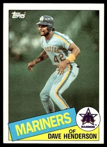 1985 Topps Dave Henderson #344 Seattle Mariners - Picture 1 of 2