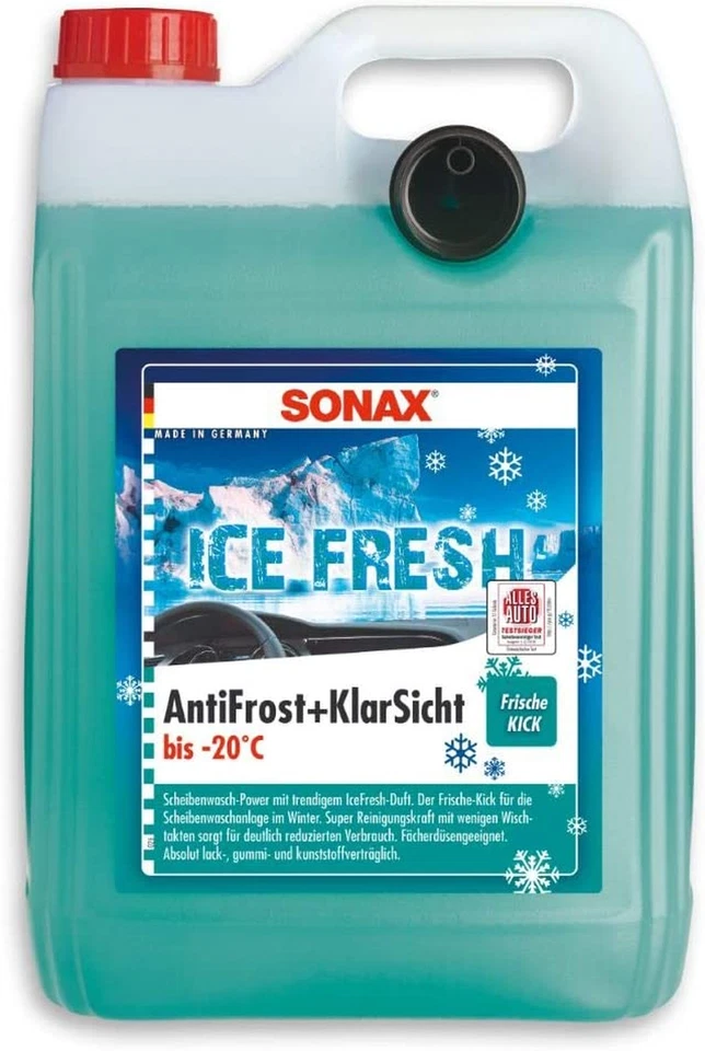 SONAX Antifrost + Klarsicht 5L Scheibenfrostschutz bis -20°C mit Ice-fresh Duft (01335410)