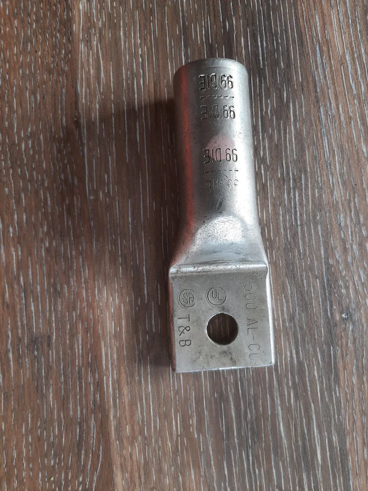 T&B 500 AL-CU / 99DIE ALUMINIUM CRIMP CONNECTOR / 60171 1/2" BOLT 500 MCM  - Image 1 of 4